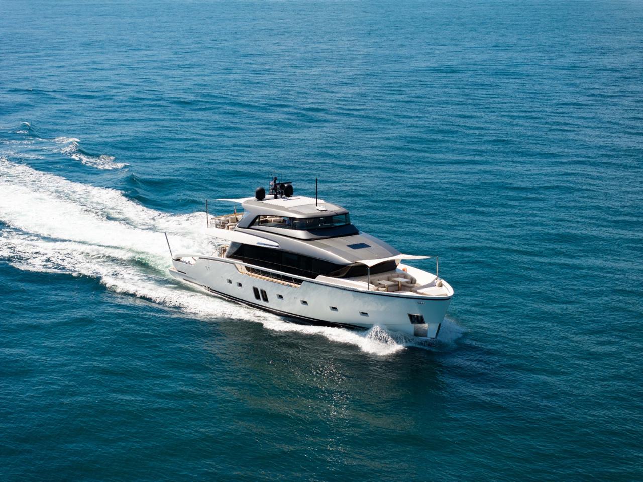 ahava yacht on the sea