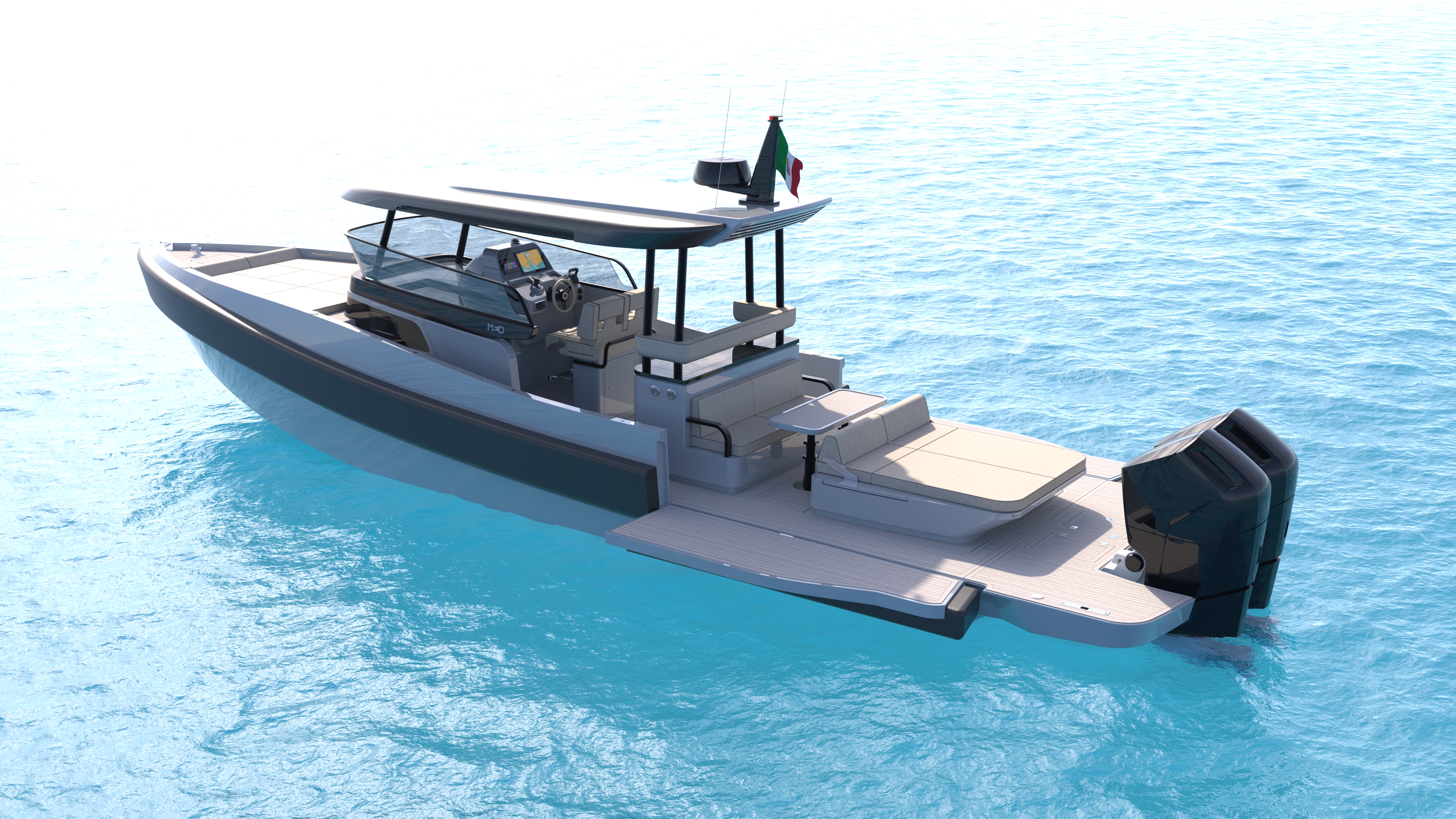 ahava yacht on the sea