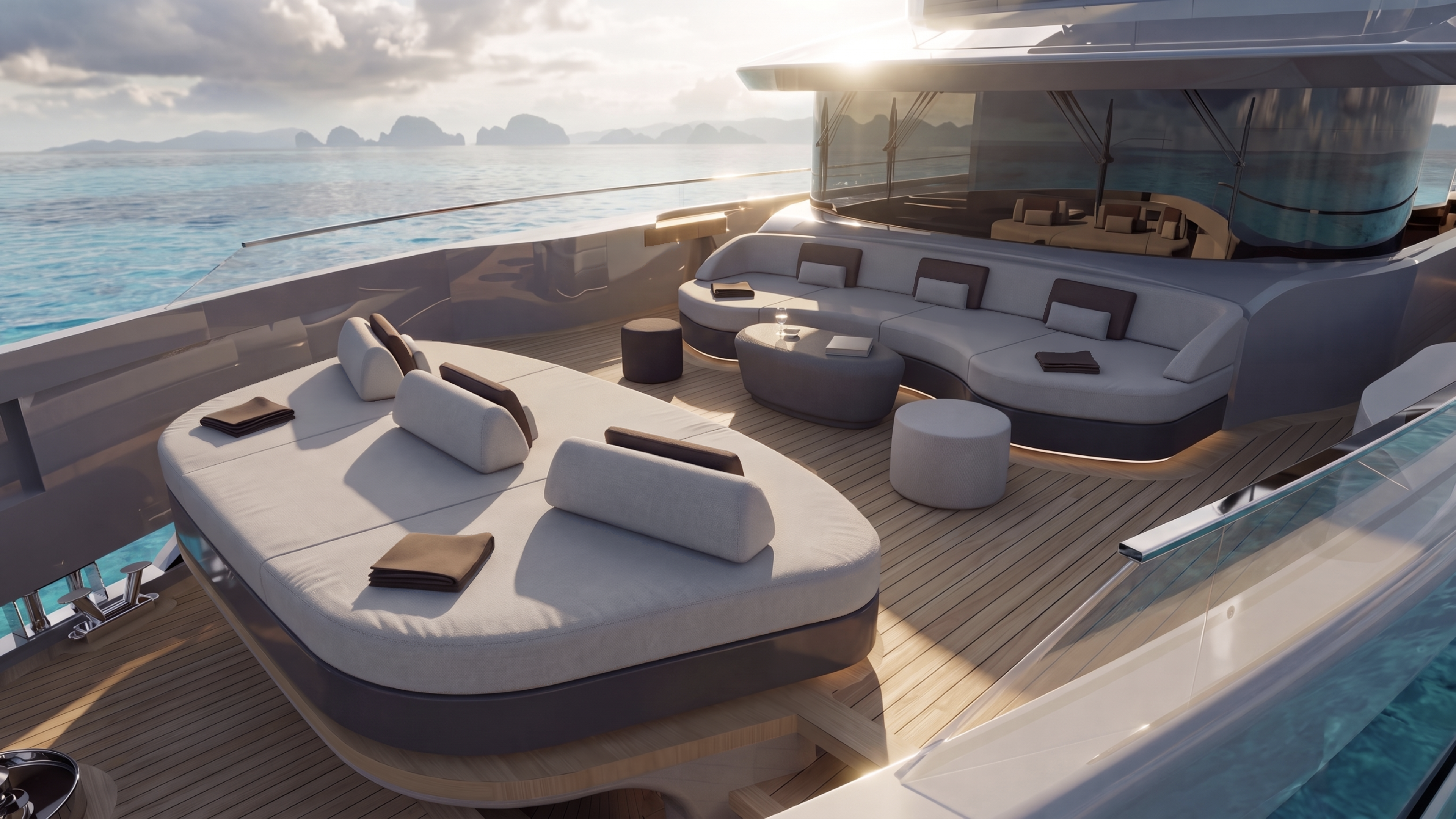 ahava yacht on the sea