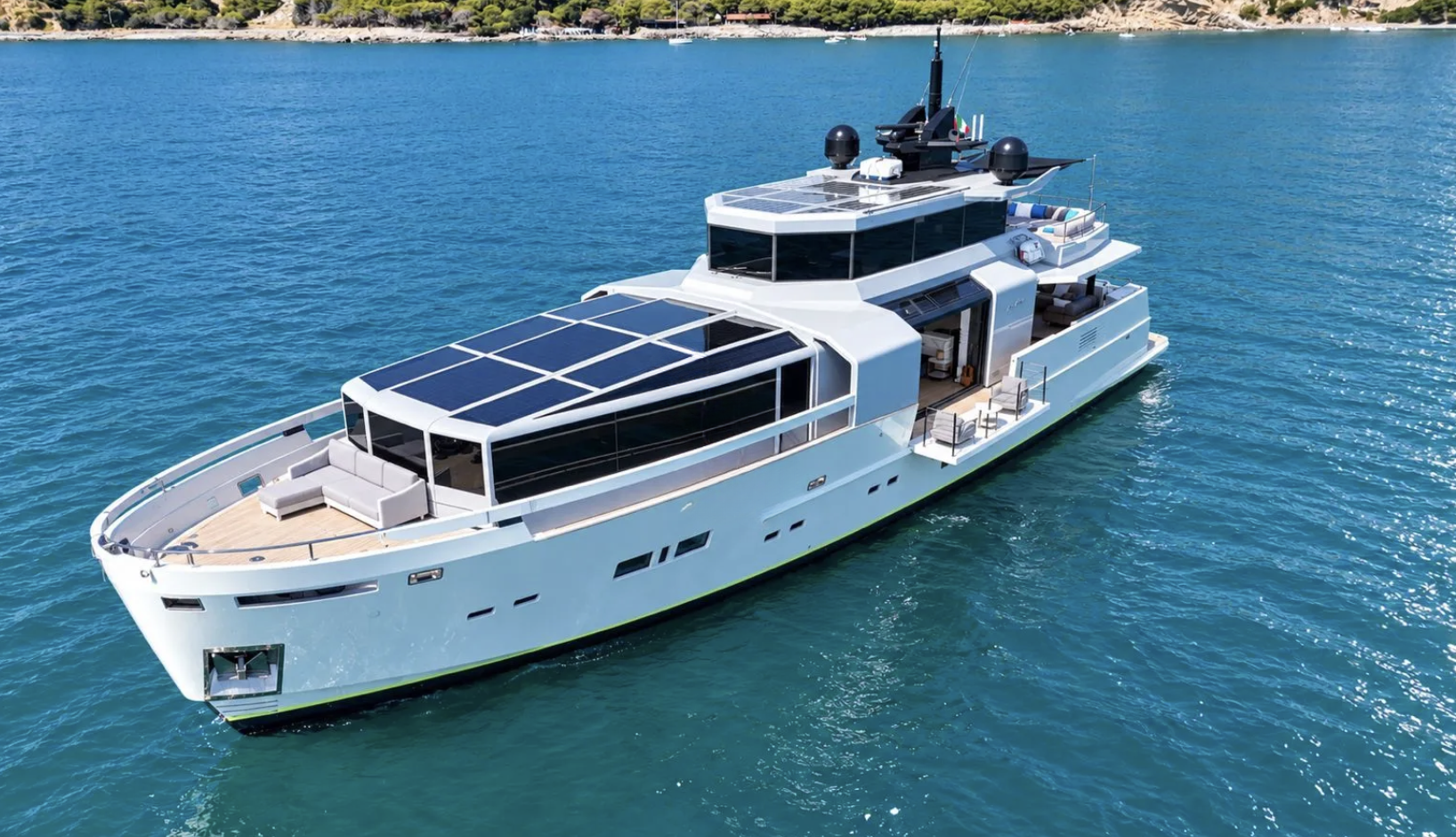 ahava yacht on the sea