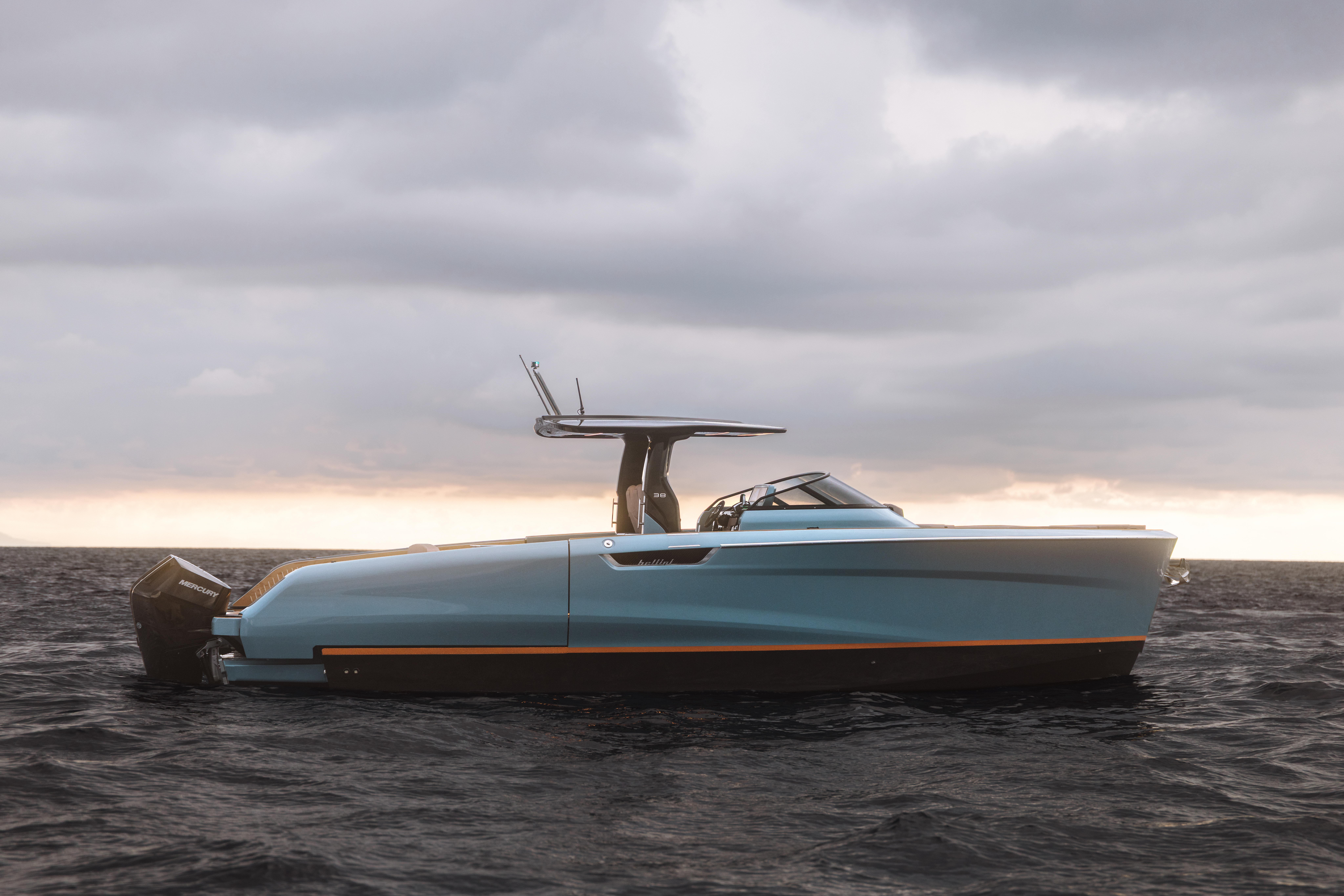 ahava yacht on the sea