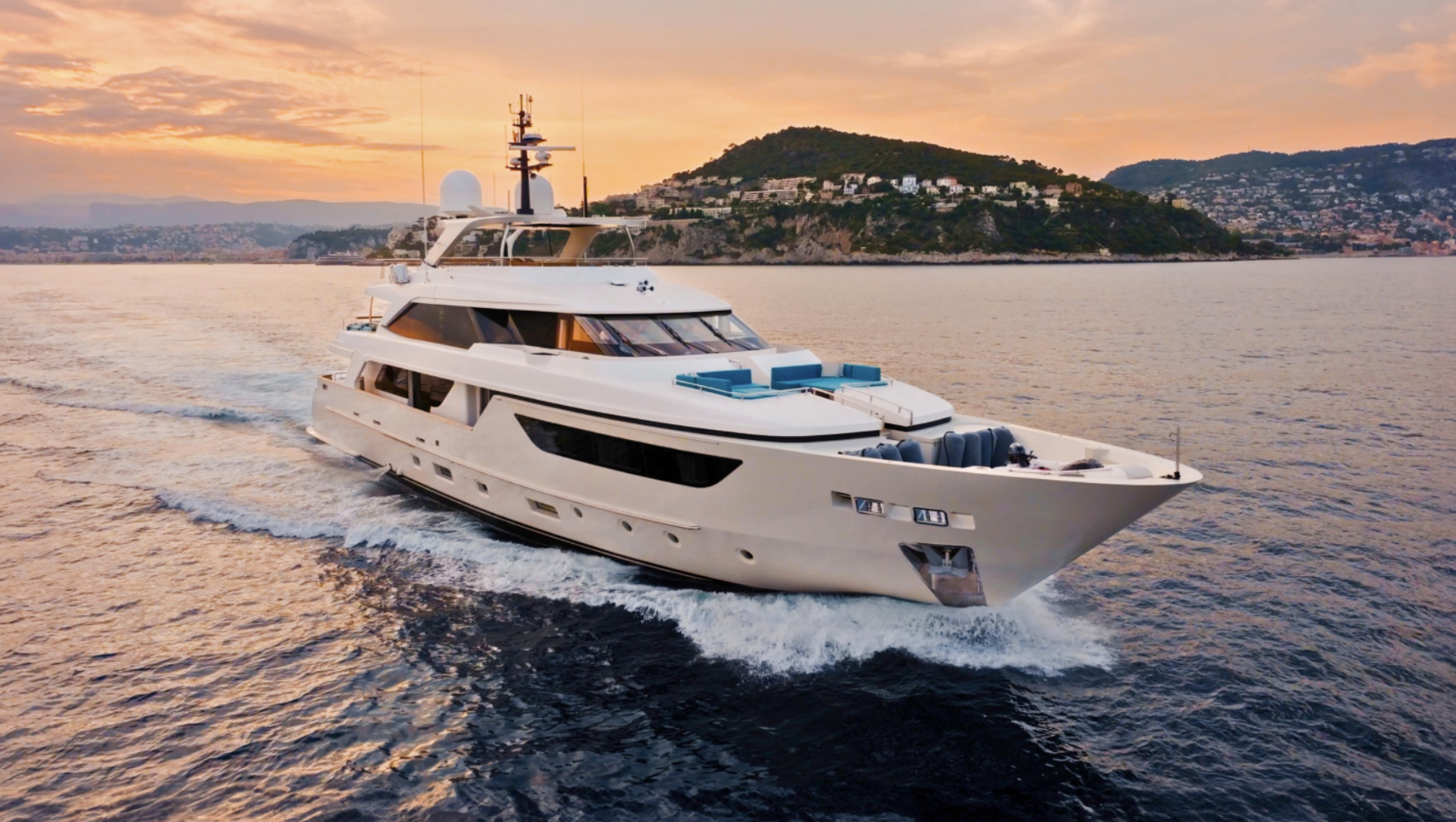 ahava yacht on the sea