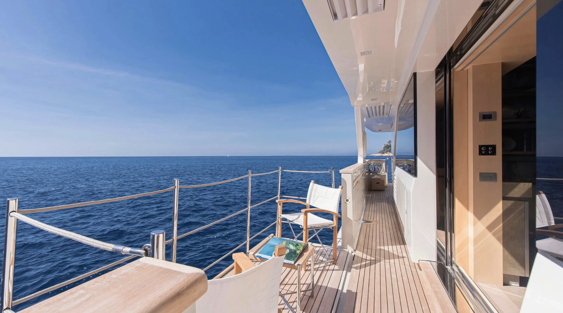 ahava yacht on the sea