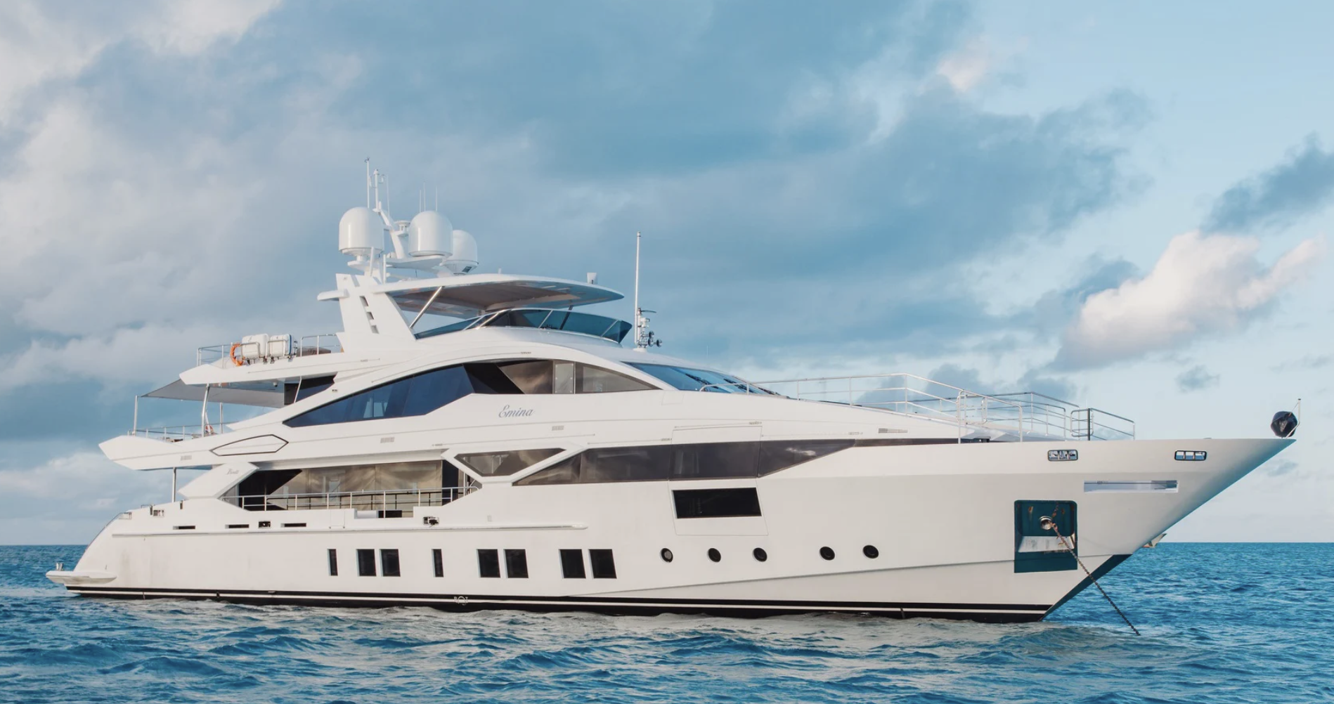 ahava yacht on the sea