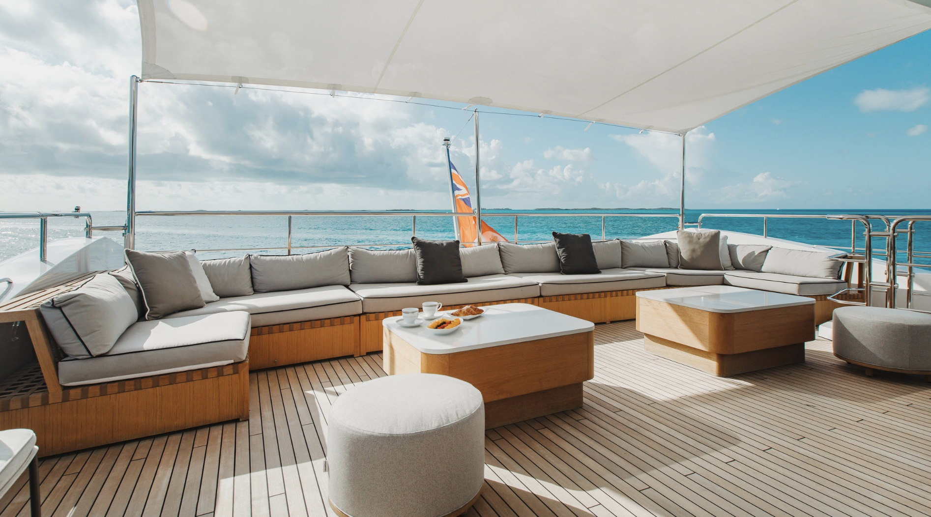 ahava yacht on the sea