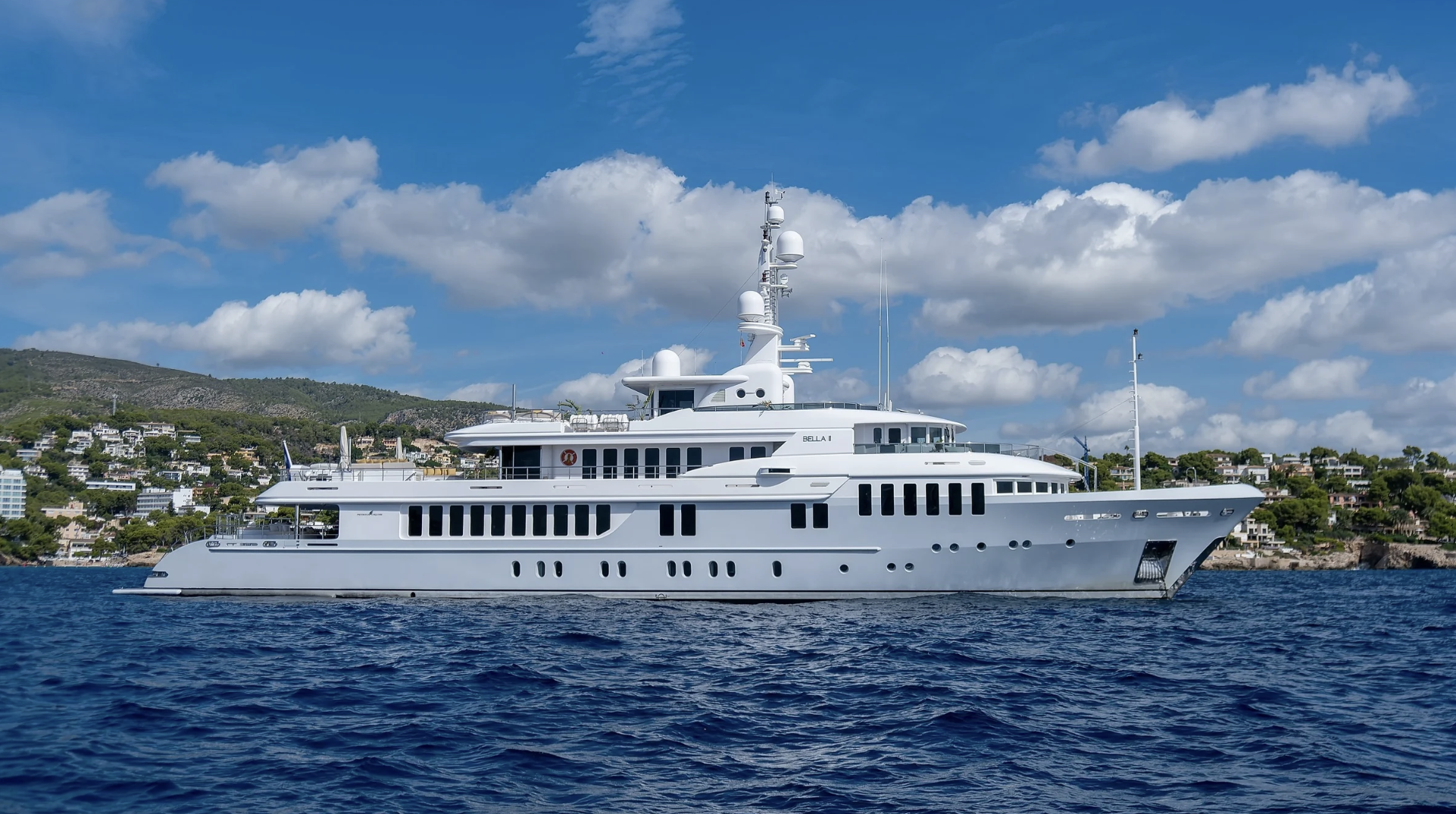 ahava yacht on the sea